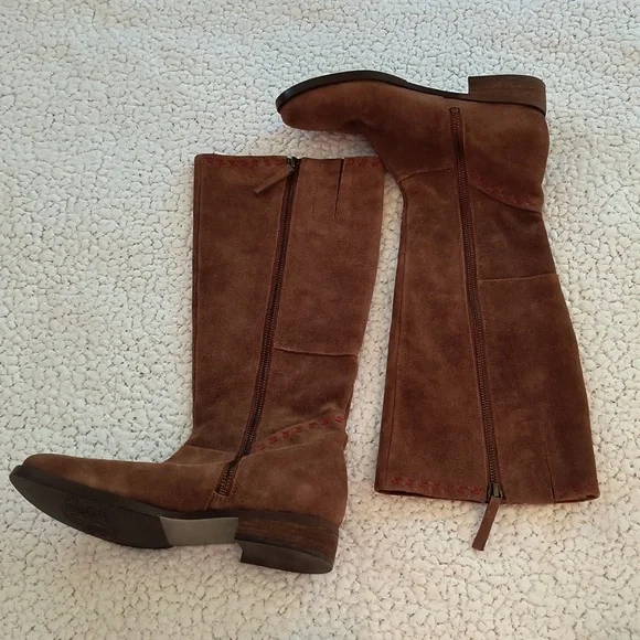 Nine West Take it Easy Suede Vintage American Collection Boots Size 6M - Picture 3 of 9